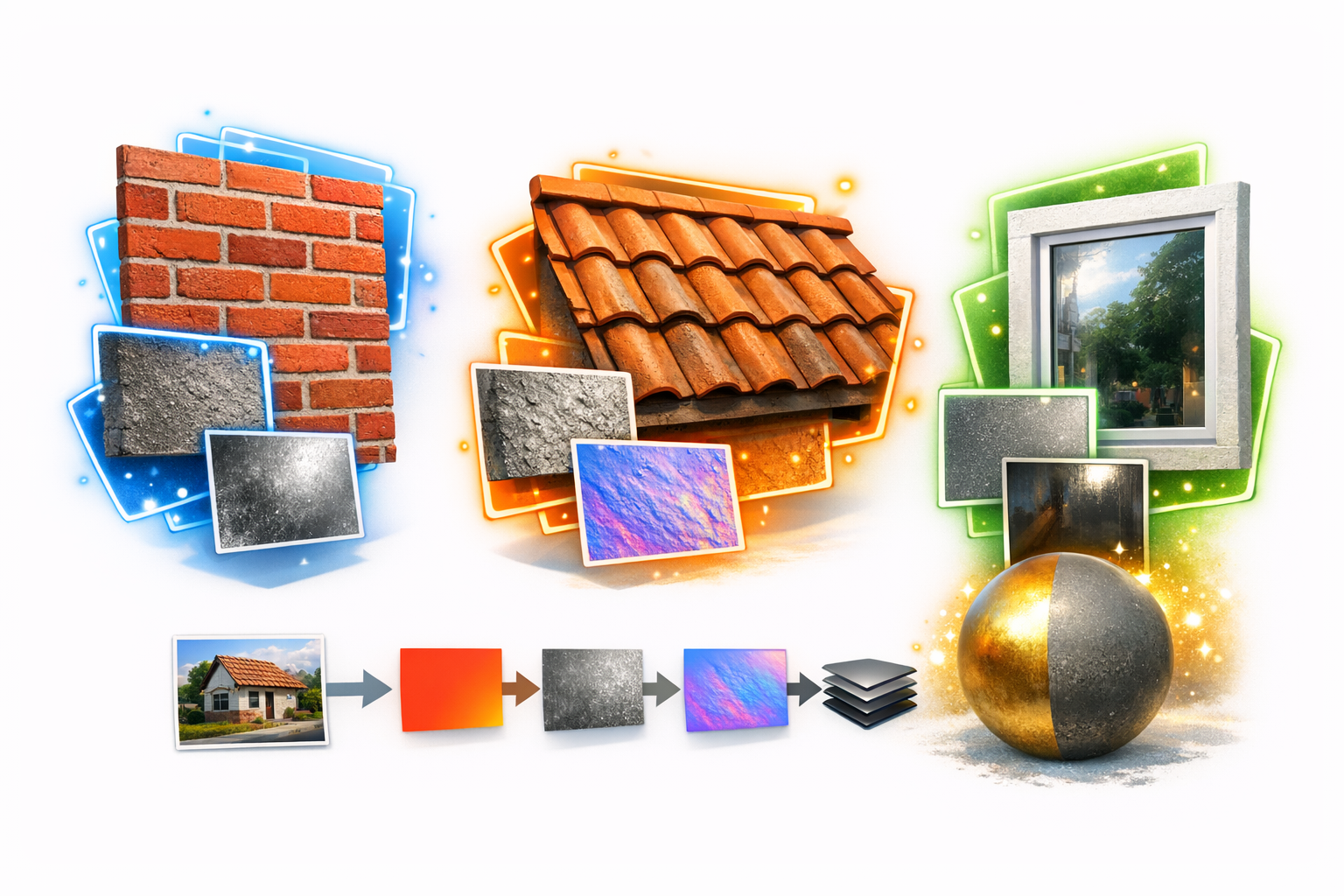 Per‑Region PBR From One Photo: The Cropping Trick That Stops RGB‑X From Bleeding Materials Across Boundaries