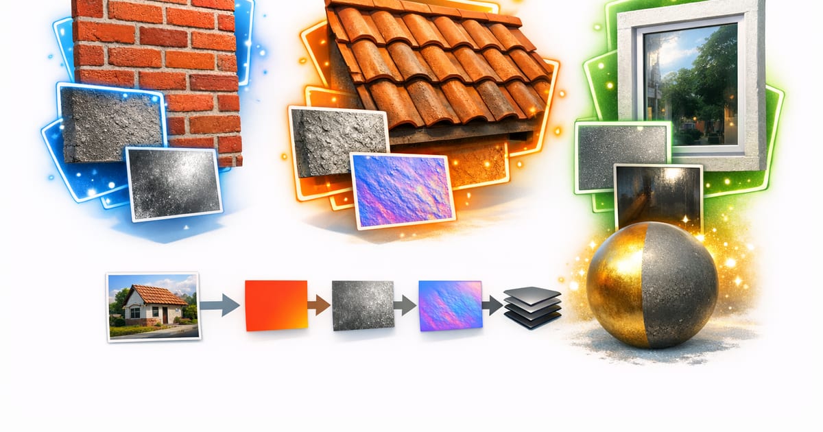 Per‑Region PBR From One Photo: The Cropping Trick That Stops RGB‑X From Bleeding Materials Across Boundaries
